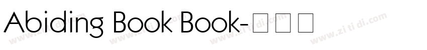 Abiding Book Book字体转换